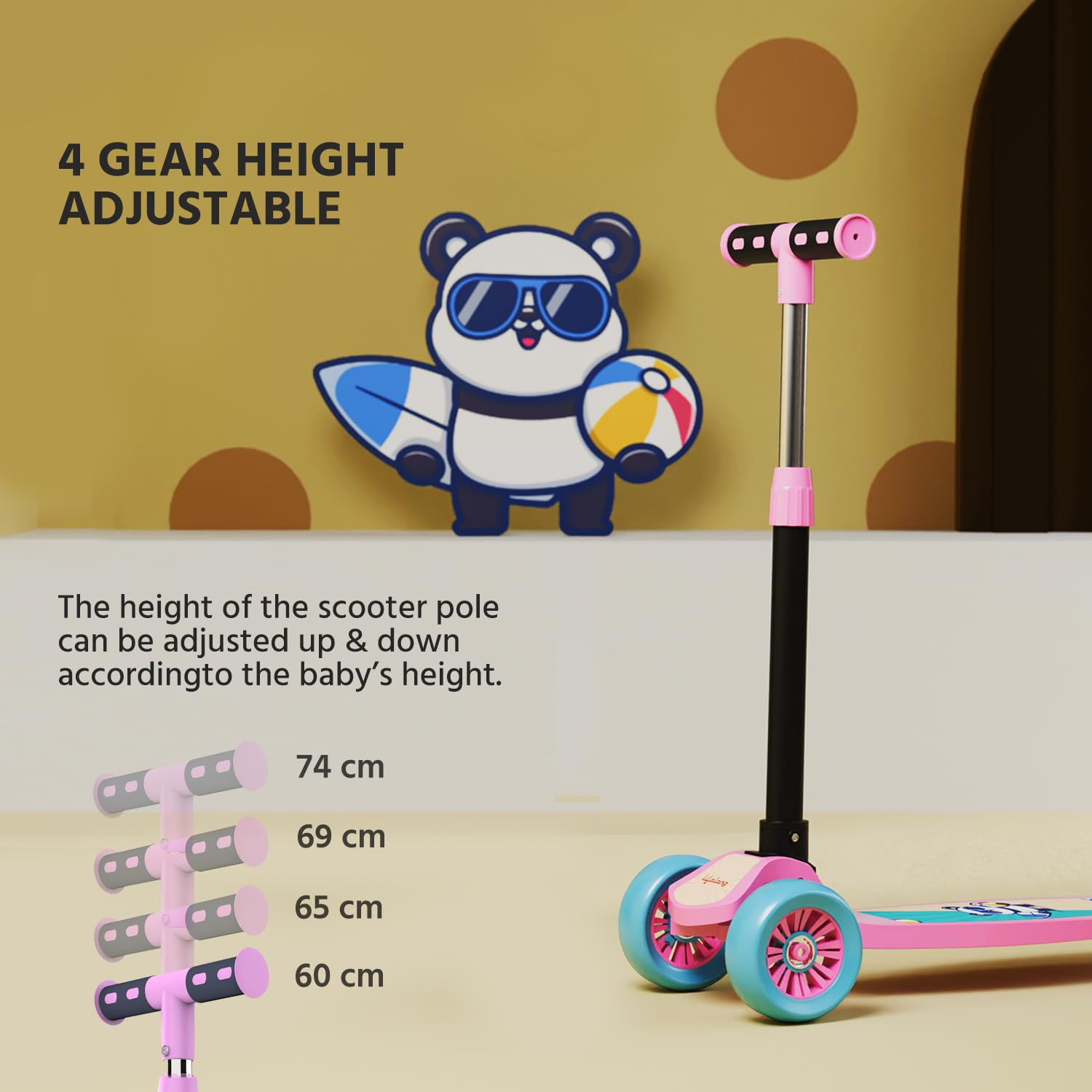 Lifelong LLKS03 Foldable Kick Skating Cycle| Skate Scooter for Kids - Image 2